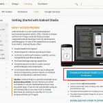 Android Studio ダウンロード画面